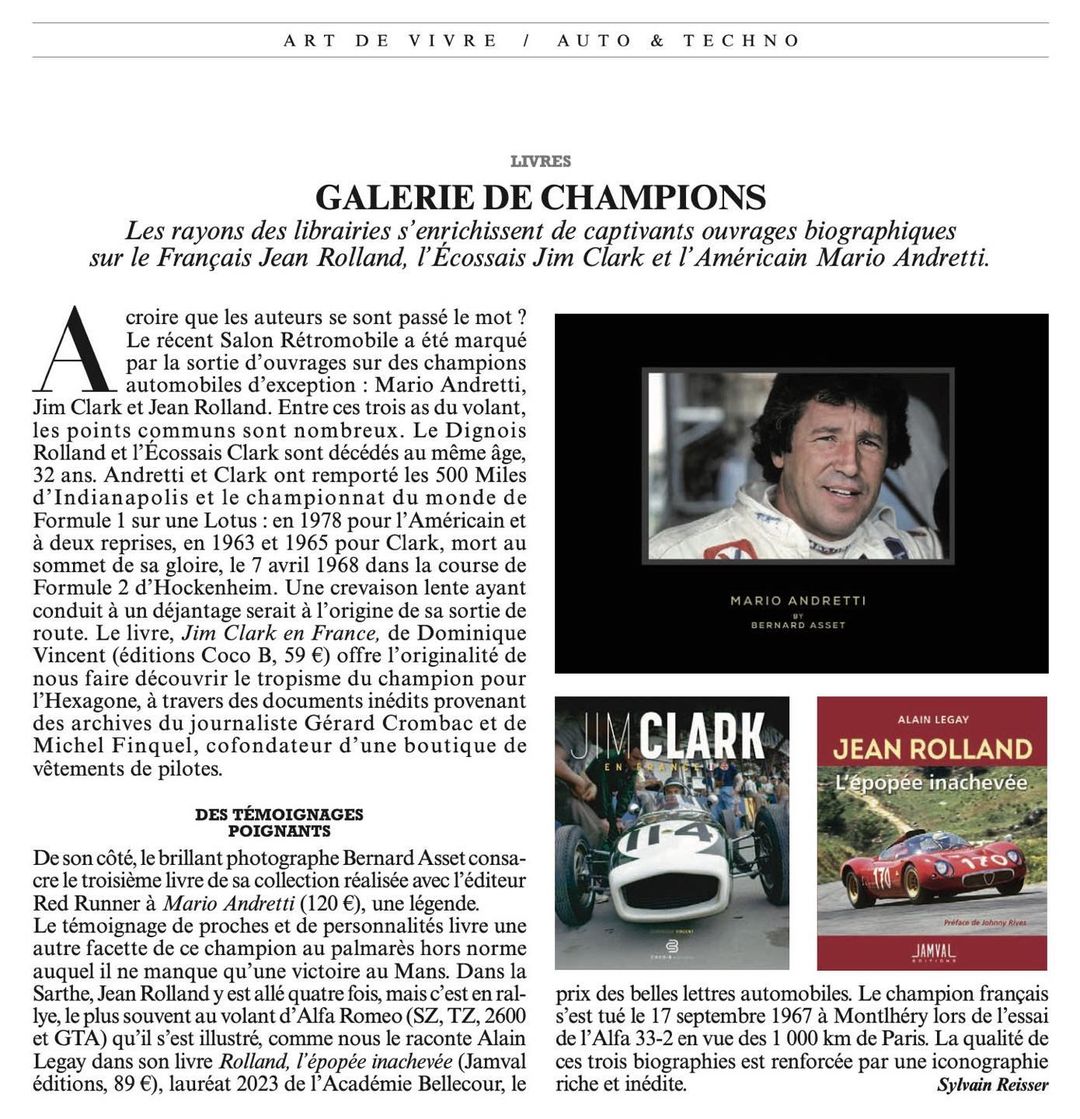 Le Figaro Magazine about Clark